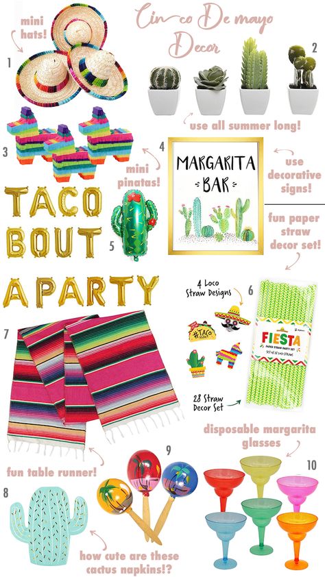 Taco Bout Party Decorations, Taco Party Centerpieces, Games For Mexican Themed Party, Taco Bar Themed Party, Taco Bout Love Centerpieces, Cinco En Mayo Party, Taco Bout A Party Decorations, Taco About A Party Theme, Couples Shower Fiesta Theme