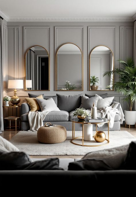 Grey Couch Living Room Gray Lounge Ideas, Gray Black Gold Living Room Ideas, Light Grey Sofa Living Room Ideas Modern, Grey Couch And Rug Ideas, What Color Pillows On Grey Couch, Light Grey Couch Living Room Modern, Grey Couch Cushion Ideas, Living Room Light Grey Sofa, Grey Theme Living Room