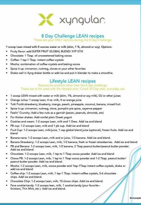 8 Day Jumpstart, Xyngular 8 Day Challenge, Xyngular Recipes, Lean Recipes, Lean Meals, Food Plan, Baking Cocoa, Isagenix, Shake Recipes