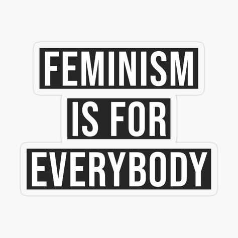 Feminist Stickers, Feminism Stickers, Feminism Quotes, Feminist Quotes, Feminist Art, Anime Stickers, Quote Stickers, Bullet Journals, Womens Rights