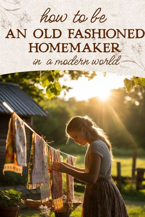 Homemaking Skills, Happy Homemaking, Simple Living Lifestyle, Christian Homemaking, Homesteading Diy, Vintage Housewife, Homesteading Skills, Homestead Living, Homestead Survival