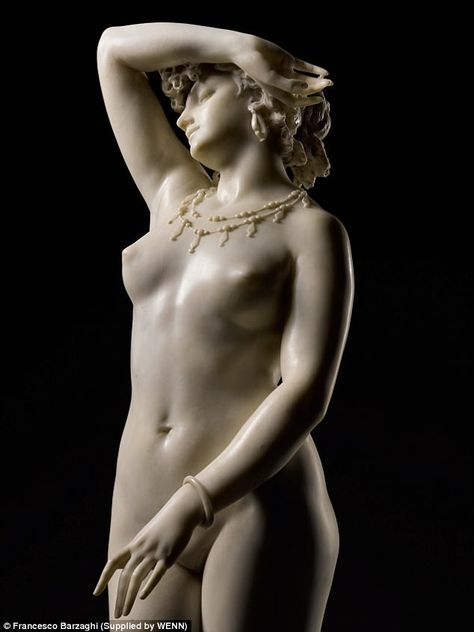 Beautiful: This Francesco Barzaghi sculpture could sell for a huge £600,000 Francis Picabia, Greek Women, Anatomy Sculpture, Classic Sculpture, Greek Statues, Greek Sculpture, Ancient Sculpture, Boat Painting, Art Carved