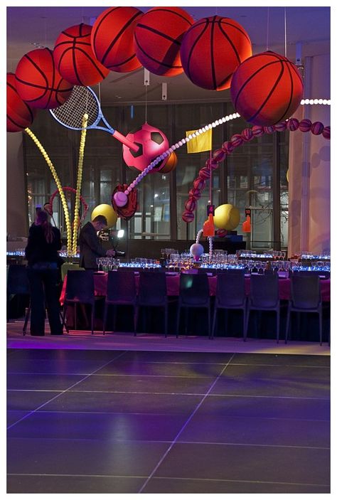 Bar Mitzvah Decorations, Basketball Bar Mitzvah, Bar Mitzvah Themes, David Stark, Basketball Theme Party, Mitzvah Decor, Bar Mitzvah Party, Basketball Tricks, Sport Decor