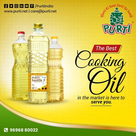 Cooking Oil Social Media Design, Cooking Oil Poster Design, Oil Advertising Design, Cooking Oil Social Media Post, Oil Ads Creative, Cooking Oil Creative Ads, Oil Social Media Design, Oil Ads, Jewelry Packaging Diy