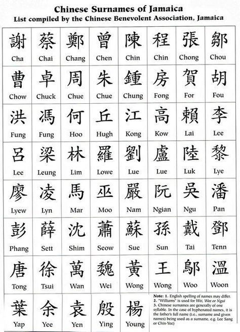 Chinese Jamaican Chinese Surnames, Lee Name, Kalimba Notes, Asian Names, Chinese Language Words, Mandarin Chinese Learning, English Spelling, Jamaican Culture, Best Character Names