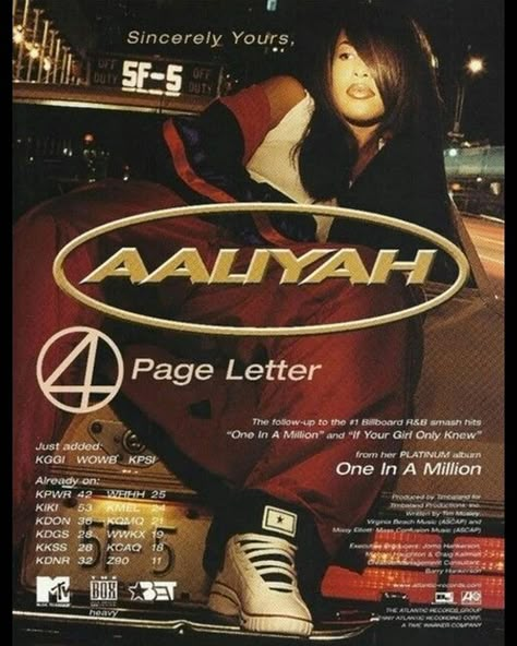 R And B Poster, 90s Tour Poster, Aesthetic Music Artist Posters, Aaliyah Album Cover, 90s Music Aesthetic, Aaliyah Poster, Aaliyah Wallpaper, Pop Music Poster, Aaliyah Albums