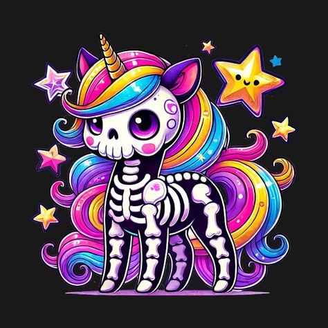 Check out this awesome 'Kawaii+Halloween+Unicorn+Skeleton' design on @TeePublic! Punk Unicorn, Goth Unicorn, Unicorn Skeleton, Halloween Unicorn, Unicorn Drawing, Kawaii Unicorn, Unicorn Halloween, Skeleton Design, Mini Drawings