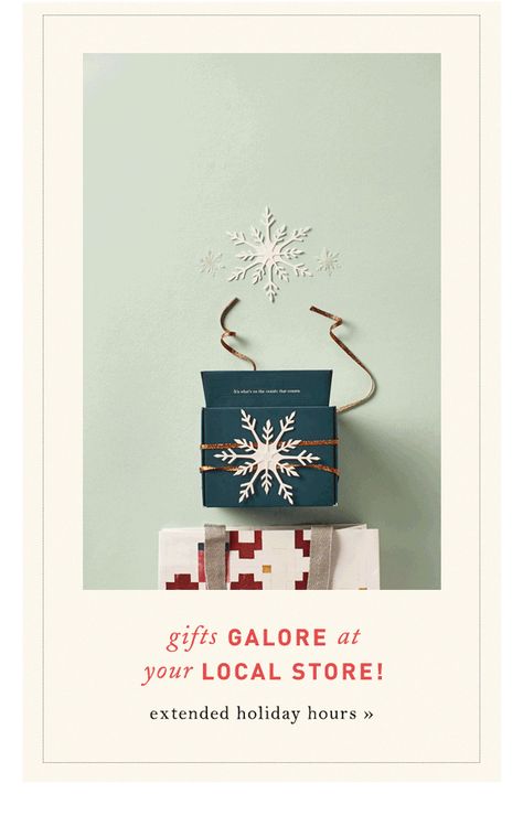 Anthropologie: Just-in-time gifts are in stores & on sale! | Milled Holiday Ads Ad Campaigns, Black Friday Graphic Design Ideas, Christmas Marketing Campaign, Video Branding, Holiday Newsletter, Holiday Ads, Mailing Design, Gif Ideas, Christmas Newsletter