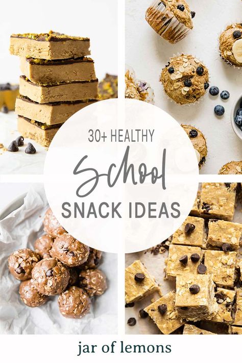 Homemade School Snacks, Easy School Snacks, Healthy Kids Snacks For School, Healthy Baked Snacks, Back To School Snacks, School Snack Ideas, Lemons Recipes, Snacks For School, Jar Of Lemons