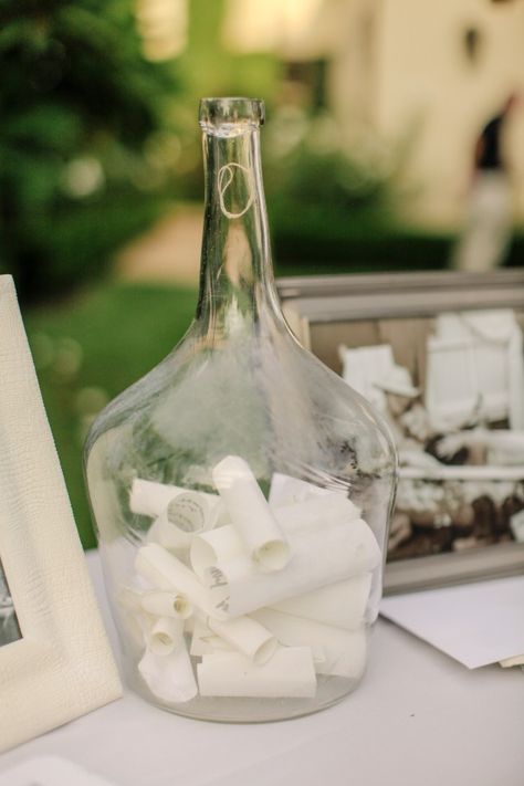 Wedding Message In A Bottle, Bottle Guest Book, Message In A Bottle Wedding, Black Elegant Wedding, Spiritual Wedding, Letter In A Bottle, Pirate Wedding, Wedding Messages, Random Crafts