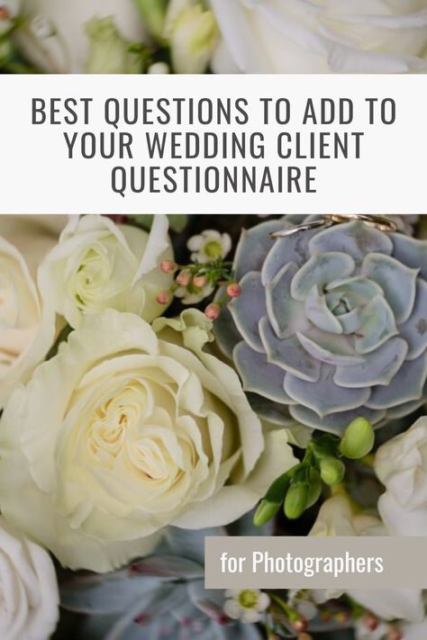 In the ever-evolving world of wedding photography, finding ways to streamline your workflow and enhance client experience is vital. One tool that has significantly transformed my operations is a wedding questionnaire, sent out through my Customer Relationship Management (CRM) system a month before the big day. Photography Questionnaire, Wedding Questionnaire, Client Questionnaire, List Of Questions, Crm System, Customer Relationship Management, Client Experience, Relationship Management, Interesting Questions