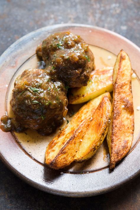 Belgian Meatballs (Boulets à la Liégeoise) from Christopher Kimball's Milk Street Belgium Meatballs, Belgian Meatballs, Milkstreet Recipes, Meatball Meatloaf, Belgian Recipes, Milk Street Recipes, Winter Flavors, Street Recipes, Street Magazine