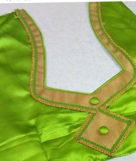 Casual Blouse Designs, Latest Blouse Neck Designs, Blouse Back Neck Design, Work Blouse Designs, Back Neck Design, Lace Blouse Design, Blouse Back Neck, Patch Work Blouse Designs, Churidar Neck Designs