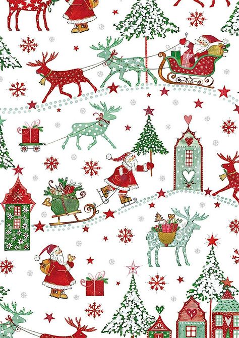 Decoupage Paper Printable, Christmas Photo Album, Christmas Color Palette, Idee Cricut, Dollhouse Christmas, Wrapping Paper Gift, Wrapping Paper Design, Christmas Phone Wallpaper, Cute Christmas Wallpaper