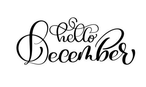 Hand drawn typography lettering phrase Hello December isolated on the white background. Fun brush ink calligraphy inscription for winter greeting invitation card or print design Hello December Images, December Images, Hand Drawn Typography, Typography Drawing, Calligraphy Background, Ink Calligraphy, Drawn Typography, Typography Hand Drawn, Hello December