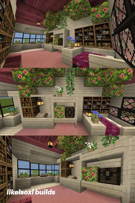 Build Cute, Minecraft House Decor, Minecraft House Interior, Cute Minecraft, Cottage Minecraft, Houses Minecraft, Rumah Minecraft Sederhana, Minecraft World, Minecraft Interior