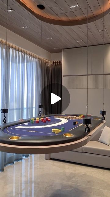 HOP on Instagram: "Do you love playing poker but struggle with finding the space for a full-sized poker table in your home?   Here’s how you can enjoy your game without compromising on space -  1 - Folding poker table 2 - Convertible Dining Table 3 - Wall Mounted Fold out tables 4 - Custom Built Solutions   [ poker table, game room, luxury lifestyle, luxury interiors, compact interiors, interior design ]" Poker Tables, Wall Mounted Dining Table, Poker Room, Poker Table, Table Storage, Poker, Luxury Lifestyle, Custom Build, Luxury Interior