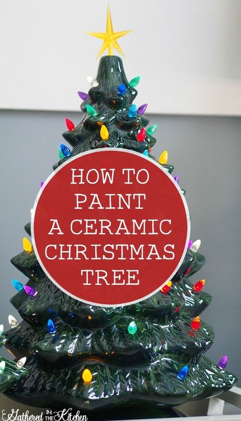 Paint your own beautiful, one of a kind ceramic Christmas trees with light kits that can be passed down for generations to come. Ceramic Christmas Tree Lights, Ideas For Painting, Vintage Ceramic Christmas Tree, Christmas Tree Drawing, Buffalo Plaid Christmas Tree, Black Christmas Trees, Christmas Tree Painting, Ribbon On Christmas Tree, Ceramic Christmas Trees