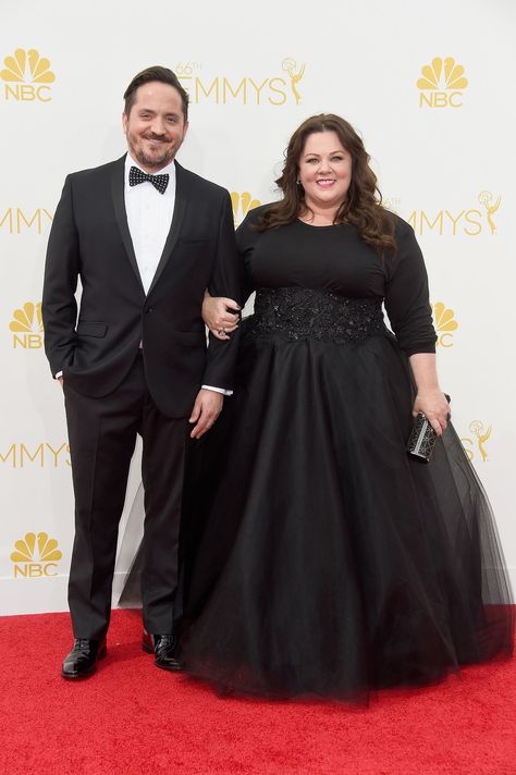 Melissa McCarthy and Ben Falcone Ben Falcone, Emmys Red Carpet, The Emmys, Melissa Mccarthy, Jewish Wedding, Emmy Awards, Awesome Things, 2014 Fashion, The Red Carpet