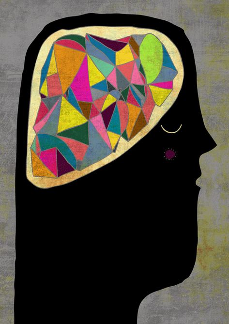 Esther Schall - Bright Dreams Richard Laeton, Brain Illustration, Brain Art, Colorful Illustration, Art And Illustration, Teaching Art, Art Plastique, Art Education, Art Classes