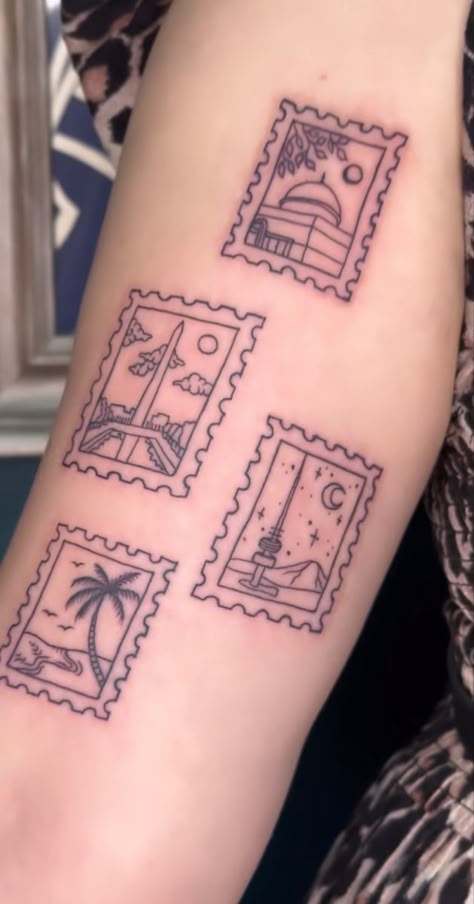 Traveler Tattoos, Traveler Tattoo, Costa Rica Tattoo, Grandpa Tattoo, Mexico Tattoo, Adventure Tattoo, Tattoos Aesthetic, Stamp Tattoo, Unique Tattoo Ideas