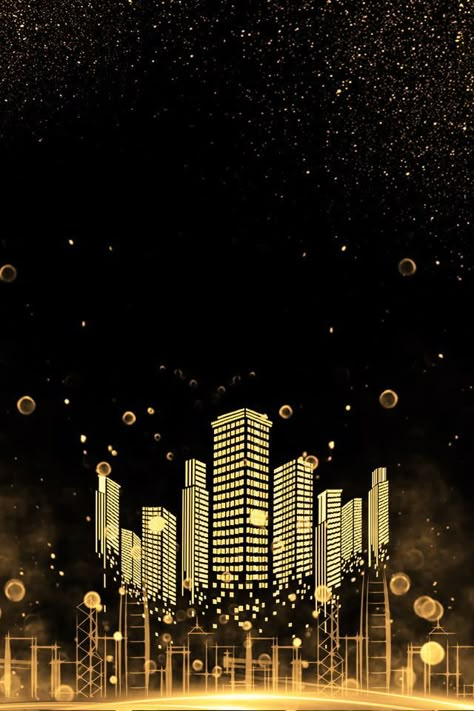 Black Gold Black Gold Background City Background City, Fourth Of July Crafts For Kids, Building Silhouette, Aesthetic Gold, Black City, Background Search, Building Photography, City Cartoon, City Silhouette