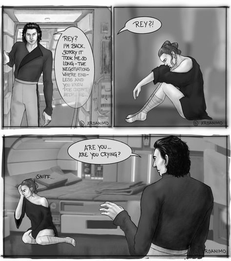 Arsanimo - part of the Reylo Charity Anthology on Twitter: "After TROS AU comic where a redeemed Ben helps build a new government and Rey is waiting for him on the Falcon and finds comfort in his shirt. @ArbutusBlossoms thank you for the #ReysBoyfriendShirt prompt! It was so much fun! #reylo #BenSoloDeservedBetter https://t.co/NCNFCc7z12" / Twitter Star Wars Couples, Reylo Fanart, Vatican Cameos, Kylo Ren And Rey, Knights Of Ren, Ben Solo, Star Wars Drawings, Stars Wars, Star Wars 2