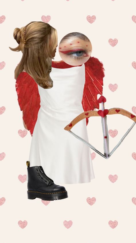 #myfirstshuffle #halloween #costumes #spookyseason #october #cupido #love #party Cute Cupid Costume Ideas, Halloween Costumes Cupid, Valentines Day Costume, Cupid Inspired Costume, Cupid Costume Womens, Cupid Halloween Costume Pink, Cupid Costume Accessories, Cupid Costume, Teenage Halloween Costumes