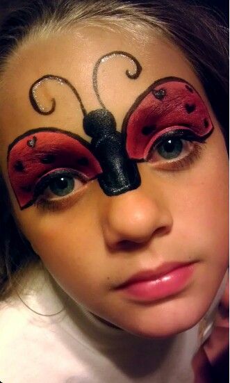 Ladybug Face Paint, Animal Face Paintings, Up Halloween Costumes, Ladybug Costume, Face Painting Easy, Kids Face Paint, Face Painting Halloween, Face Painting Designs, Kids Makeup