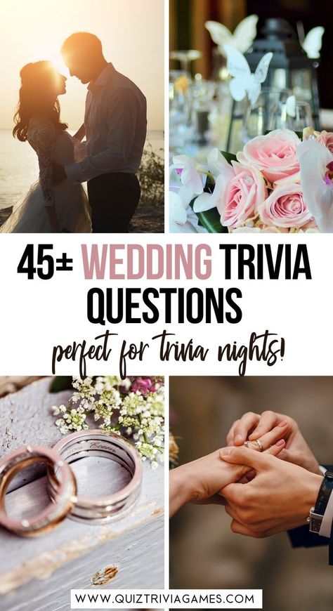 Anniversary Trivia Questions, Wedding Trivia Questions, Linda Eastman, Wedding Trivia, All Things Wedding, Prince Charles And Diana, 45th Wedding Anniversary, Wedding Questions, Bride Sign