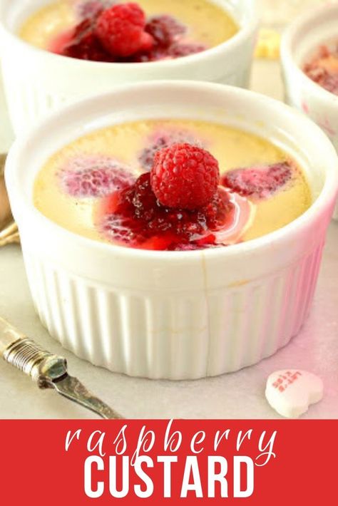 This quick and simple raspberry custard is one way to serve dessert tonight! #custard #raspberries #raspberrydesserts # dessert #vaentine'sdayrecipes Easy Custard Recipe, Raspberry Custard, Custard Recipe Easy, Strawberry Custard, Easy Custard, Custard Recipe, Raspberry Desserts, Custard Desserts, Raspberry Recipes