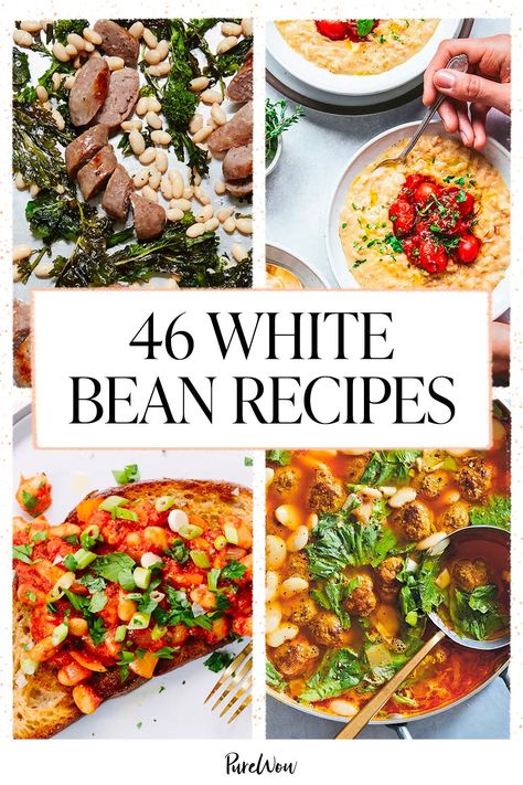 Dried Northern Bean Recipes, White Navy Beans Recipes, Navy Bean Side Dish Recipes, White Navy Bean Recipes, Recipes With Northern Beans, Recipe For Great Northern Beans, Cannellini Bean Recipes, Navy Bean Recipes, Beans Recipe Healthy