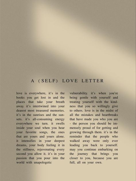 Self Love Poems Inspiration, Love Letter Poetry, Love Letter For Yourself, Read Me When You Need Me Book Page Ideas, Self Love Letter, Digital Love Letter, Love Letter To Yourself, Self Love Poetry, Self Love Affirmation Quotes