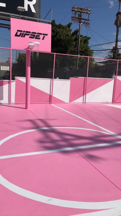 Basketball Ground, Pink Basketball, Pink Wallpapers, Beautiful Home Gardens, Pickleball Court, Basketball Clothes, Pink October, Sport Icon, Everything Pink