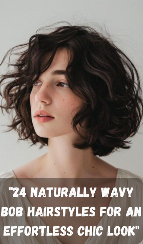 Naturally wavy hair is the perfect match for a chic and low-maintenance bob. This collection of 24 wavy bob hairstyles showcases how effortless and stylish natural waves can be. Whether you prefer a tousled look for casual days or a more polished version for special occasions, these bob cuts are designed to highlight your waves while keeping your style easy and fresh. Bob For Thick Hair Wavy, Wavy Jaw Length Bob, Naturally Wavy Lob With Bangs, Choppy Bob Wavy Hair, Bob Hairstyles For Frizzy Hair, One Length Wavy Hair, Layered Bob Hairstyles Wavy Hair, Short Hairstyles For Naturally Wavy Hair, Inverse Bob Haircut