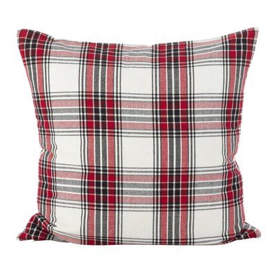 Almeda Tartan Plaid Traditional Cotton Throw Pillow Elevated Deck, Plaid Throw Pillows, Stone Patio, Urban Cottage, Vacation Cabin, Plaid Pillow, Christmas Decor Inspiration, Floor Pouf, Plaid Throw