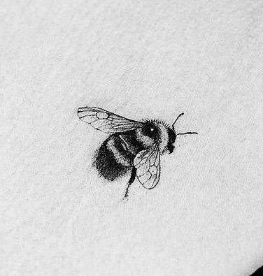 Fluffy Bumble Bee Tattoo, Fuzzy Bee Tattoo, Bee Tattoo Drawing, Cartoon Bee Tattoo, Bee Tattoo Men, Bumble Bee Tattoo Design, Small Bumble Bee Tattoo, Bumble Bee Tattoos, Honey Bee Tattoo Ideas