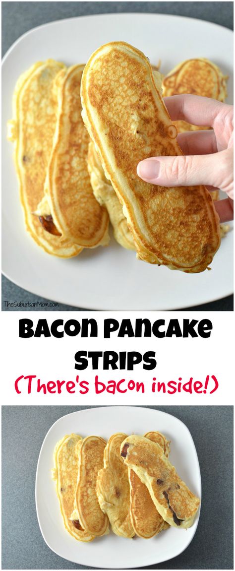 Bacon Pancake, Breakfast Pancakes Recipe, Pancakes Bacon, Bacon Pancakes, Suburban Mom, Pancakes And Bacon, Pancake Recipe Easy, Bacon Breakfast, Breakfast Meal