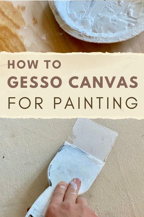 Learn how to prepare your painting surface with gesso in this complete step by step guide! You will learn how to properly gesso your canvas or linen in this article. Great painting tutorial for beginners and advanced artists. Oil painting tutorial and acrylic painting tutorial. #gesso #howtogesso #preparepaintingsurface Canvas For Painting, Gesso Painting, Oil Painting For Beginners, Abstract Painting Techniques, Oil Painting Tutorial, Acrylic Painting Lessons, Acrylic Painting Tutorials, Great Paintings, Art Instructions