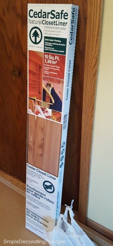 DIY Cedar Closet Lining - SIMPLE DECORATING TIPS Flat Solid Wood Closet Door, Cedar Closet Shelves, Cedar Closet Organization, Cedar Master Closet, Basement Upgrades, Cedar Lined Closet, Cedar Chips, Lakehouse Bedroom, Cedar Closet