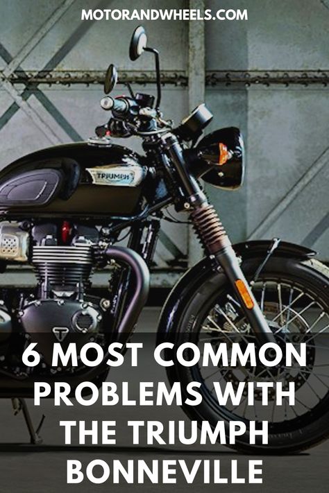 Every Triumph Bonneville bike owner swears by the bike’s reliability and what a fun ride it is. It seems like has everything going for it, from the powerful engine to the excellent handling. But with every well-built machine, there’s bound to be some common issues here and there. In this article, we’ll be going through some common problems with the Triumph Bonneville. #triumph #bonneville #triumphbonneville #motorcycles #motorbikes Triumph 1200 Scrambler, Triumph 1200, Classic Triumph Motorcycles, Bonneville Motorcycle, Triumph Bonneville Custom, Triumph Bonneville Bobber, Triumph 650, Triumph Speedmaster, Triumph T120