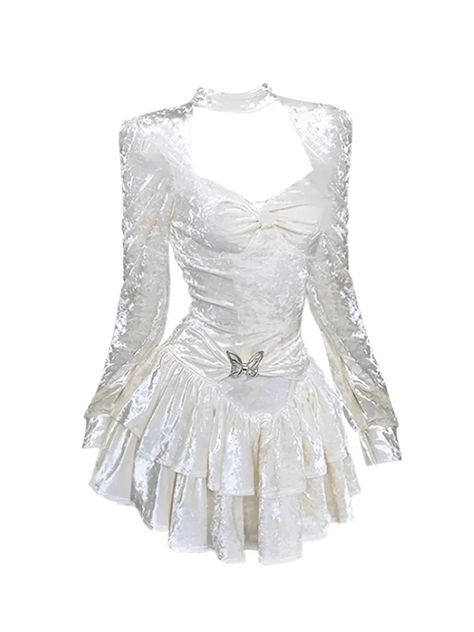 Material: Polyester Size Chest Width (cm) Chest Width (inches) Length (cm) Length (inches) S 76 29.92 80 31.50 M 80 31.50 81 31.89 L 84 33.07 82 32.28 White Fairy Dress, Fairy Princess Dress, Beige Luxury, Mode Zara, French Elegance, Dress Slim, Fairy Princess, Short Prom Dress, Beige Dresses