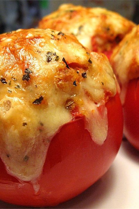 Stuffed Tomatoes | "This recipe was absolutly wonderful! My son who won't touch a tomato ate two." #summerrecipes #summerdishes #recipes #summerfood #summerrecipeideas Tomato Side Dish Recipes, Tomato Side Dish, Baked Tomato Recipes, Tomato Side Dishes, Tomato Dishes, Stuffed Tomatoes, Fresh Tomato Recipes, Tomatoes Recipe, Roasted Vegetable Recipes