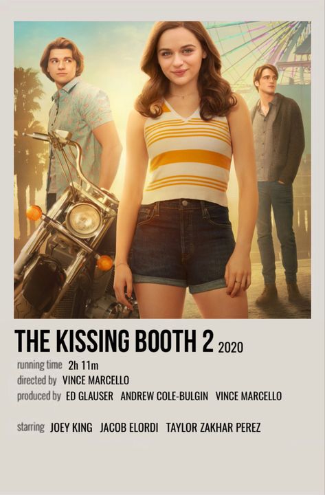 The Kissing Booth Poster, Poster Polaroid, Polaroid Movie Poster, The Kissing Booth, Movie Card, Girly Movies, Image Film, Film Posters Vintage, Movie Poster Wall