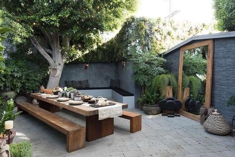 Design Per Patio, Backyard Table, Large Backyard, Landscape Designs, Design Exterior, Small Backyard Pools, Backyard Patio Designs, Backyard Decor, Backyard Landscaping Designs