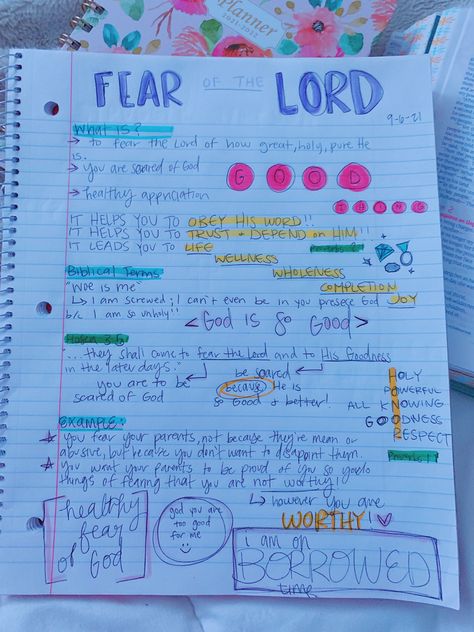 Verses About Fear, Biblical Knowledge, Fear The Lord, Handwriting Ideas, Journal Bible Quotes, Bible Journal Notebooks, Bible Journals, Prayer Corner, Christian Board