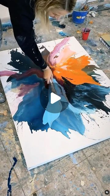 Abstract Art Tutorial, Abstract Painting Diy, Acrylic Painting Inspiration, Abstract Expressionist Art, Abstract Art Paintings Acrylics, Acrylic Art Projects, Abstract Art Gallery, Abstract Art Painting Techniques, Abstract Painting Techniques