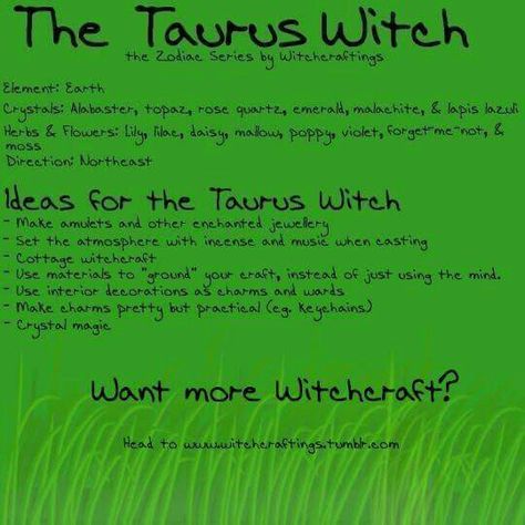 Taurus Taurus Witch, Witch Ideas, Solitary Witch, Which Witch, Witch Garden, Wiccan Witch, Wicca Witchcraft, Birthday Book, Witch Spell