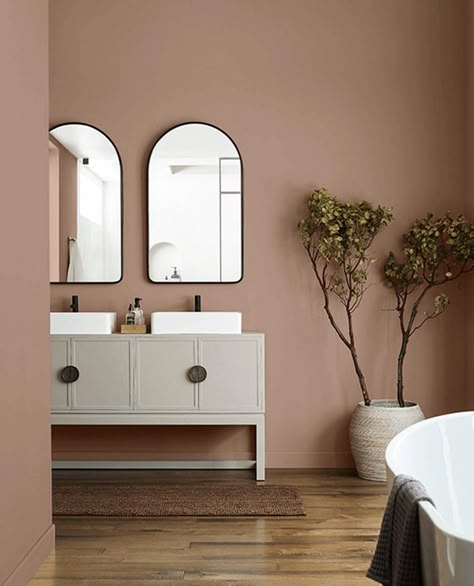 SW 9081 Redend Point paint color by Sherwin-Williams is a Red paint color used for interior and exterior paint projects. Visualize, coordinate, and order color samples here. Redend Point Sw 9081, Sw 9081, Rose Paint Color, Mauve Bathroom, Mauve Paint Colors, Redend Point, Tan Paint Colors, Brown Paint Colors, Red Paint Colors