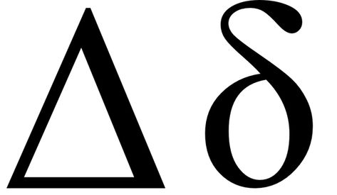 What does δ mean? Change in value or partial differentiation? - Quora Delta Symbol, Greek Letters, Change In, Lowercase A, Autocad, Blog Posts, Google Search